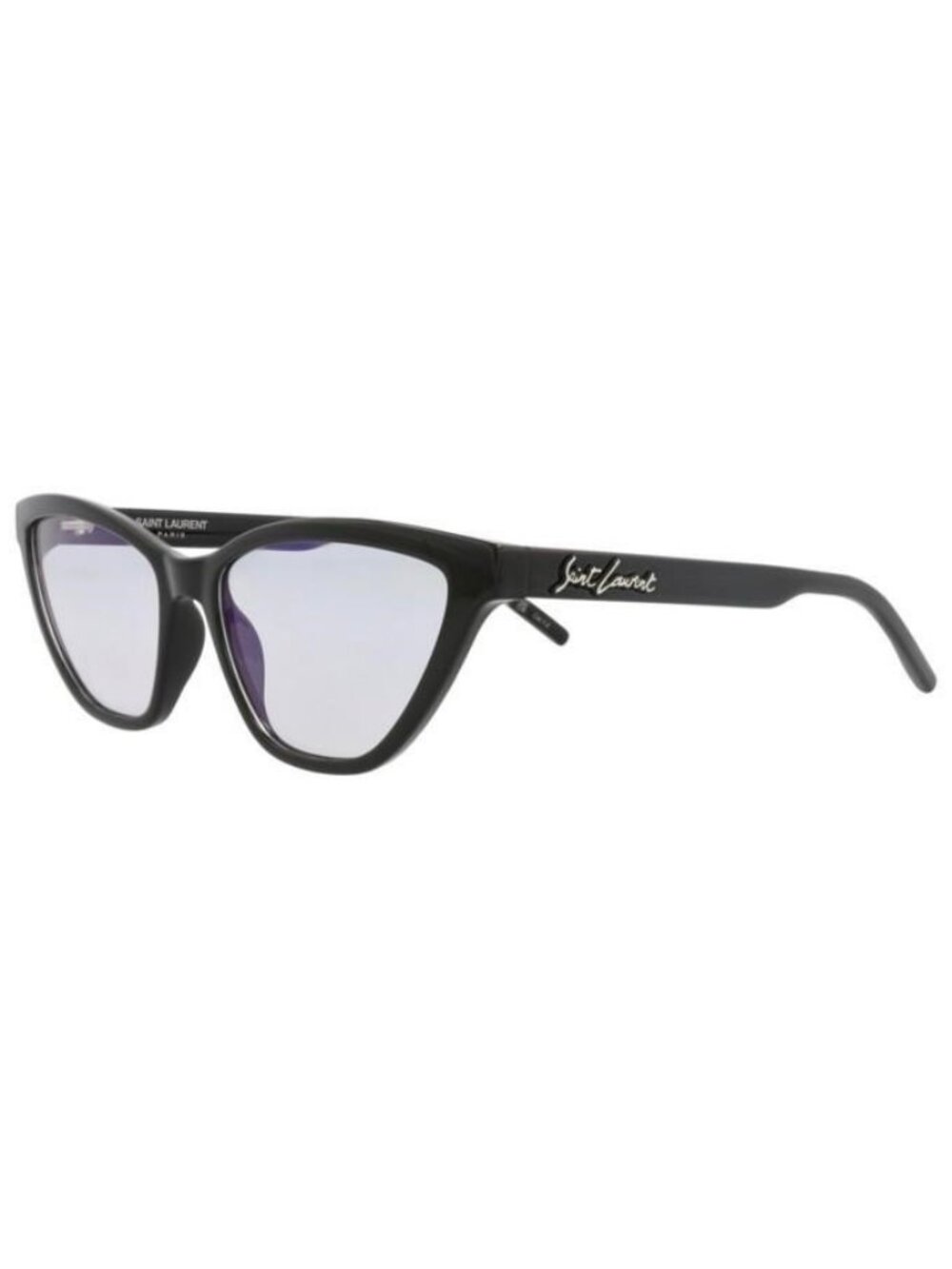 New Saint Laurent Womens Cat Eye Black Black Grey Fashion Designer Sunglasses